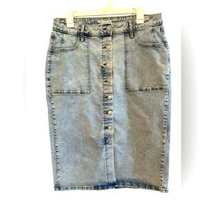 EUC Sonoma Midi Denim Skirt Size 14